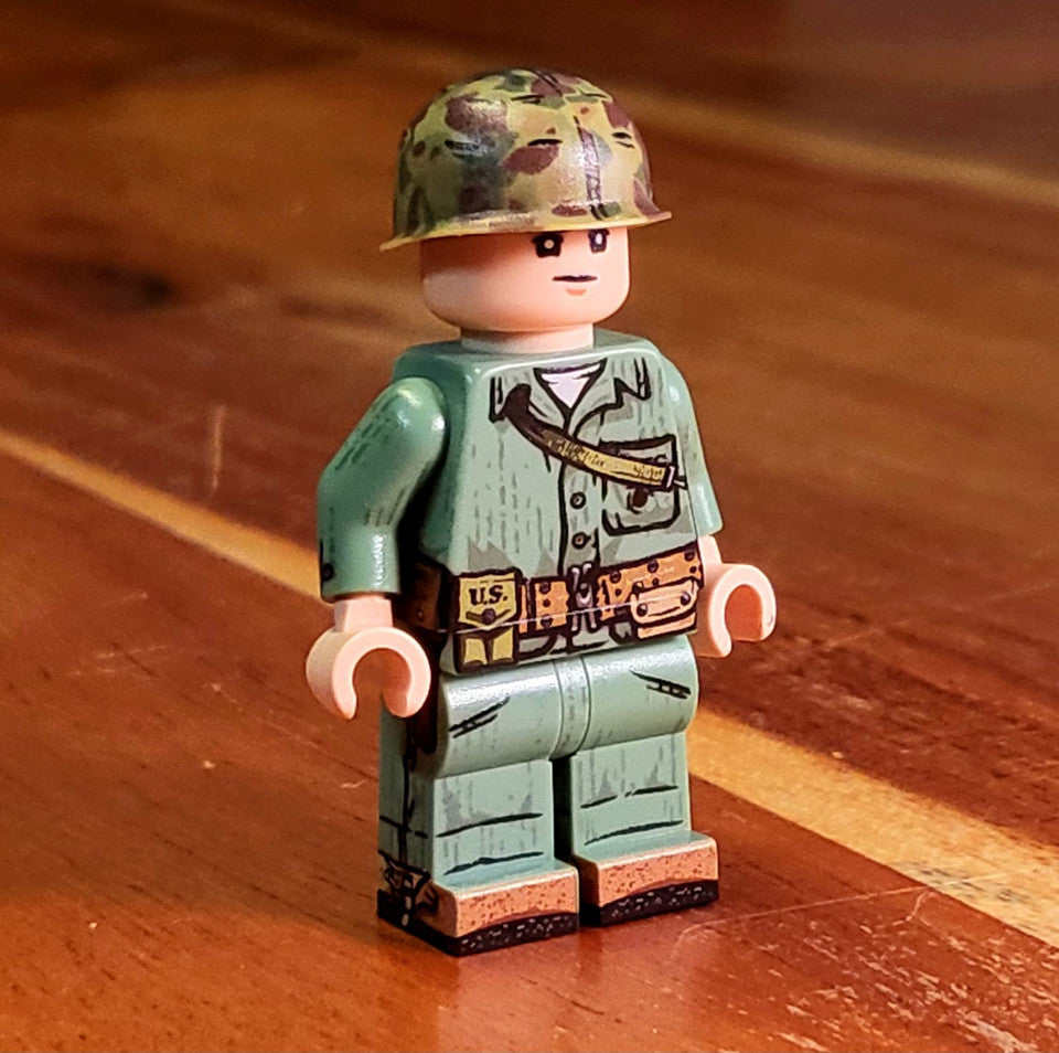 BrickWarp| WWII US Marine Officer (Dungarees) - Bougainville 1943