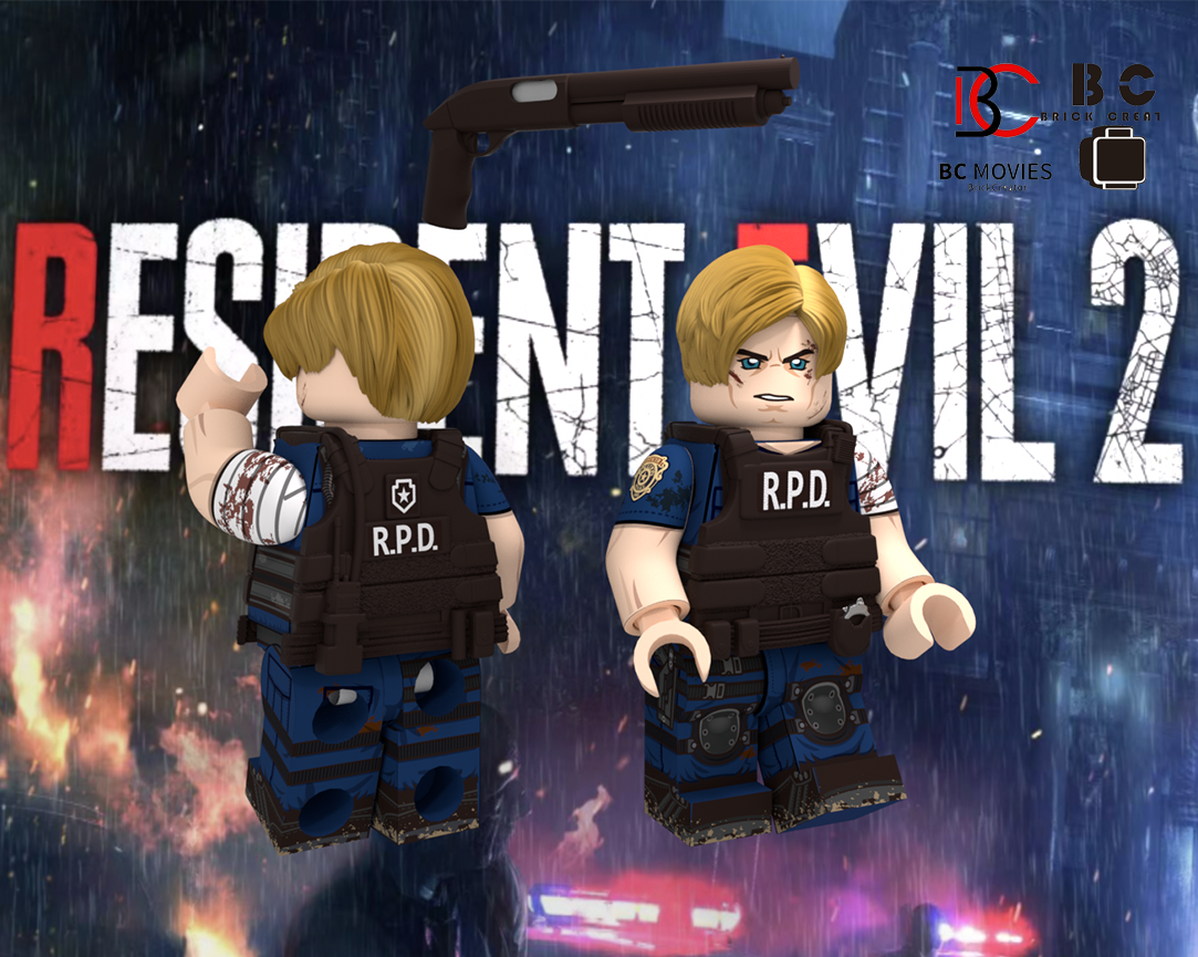 Brick Creator| RE2 Leon (Battle Worn)
