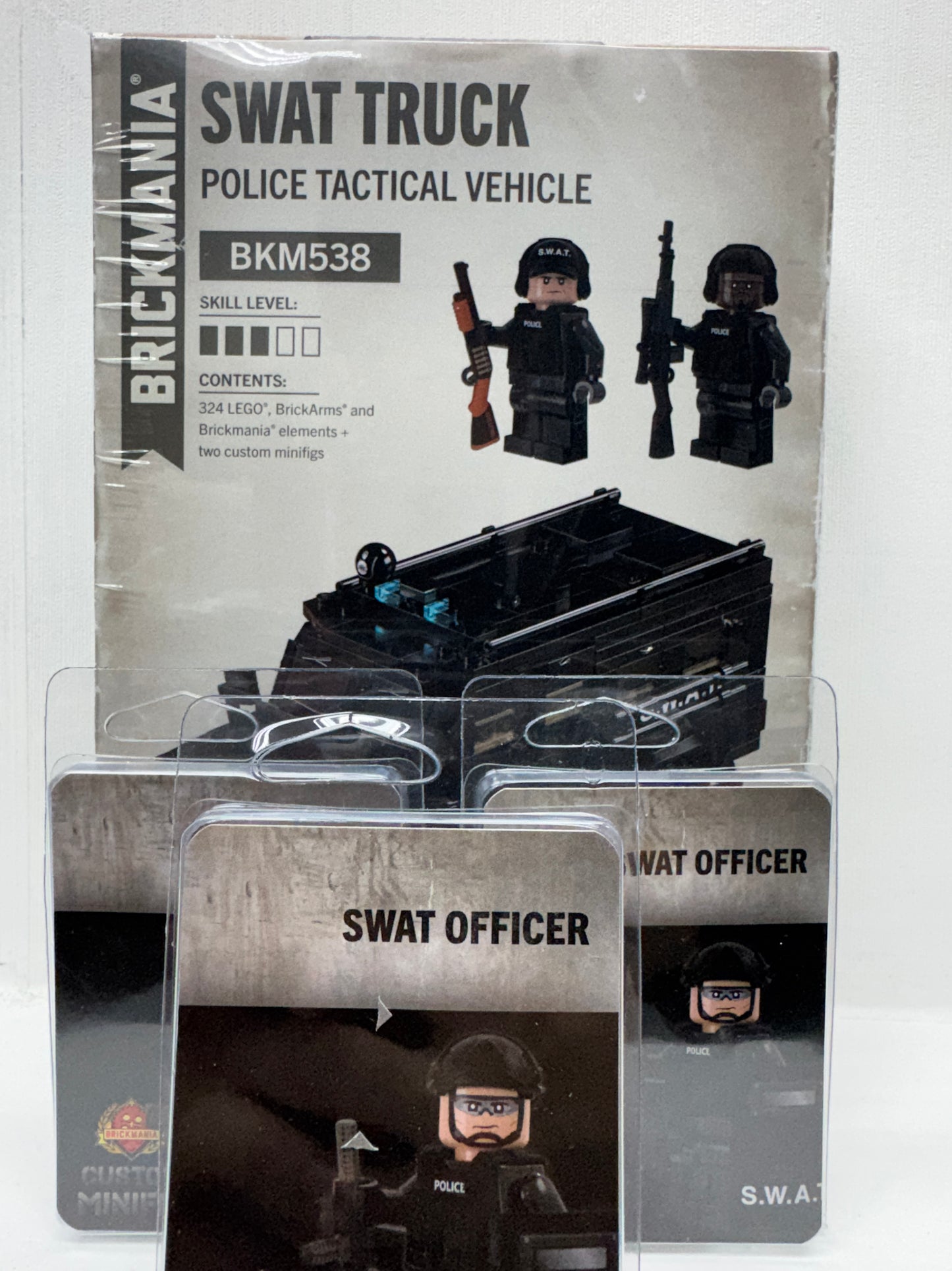 Brick Mania | SWAT Truck + 2x SWAT Officer