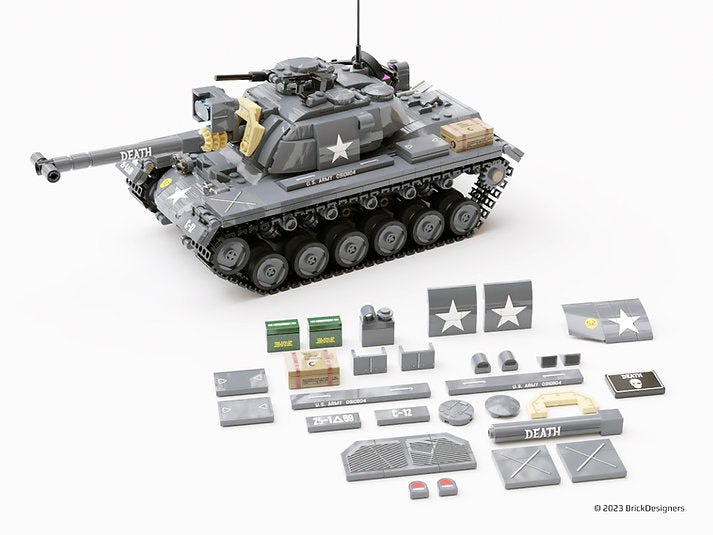 Brick Designers| M48 MBT- Printed Parts