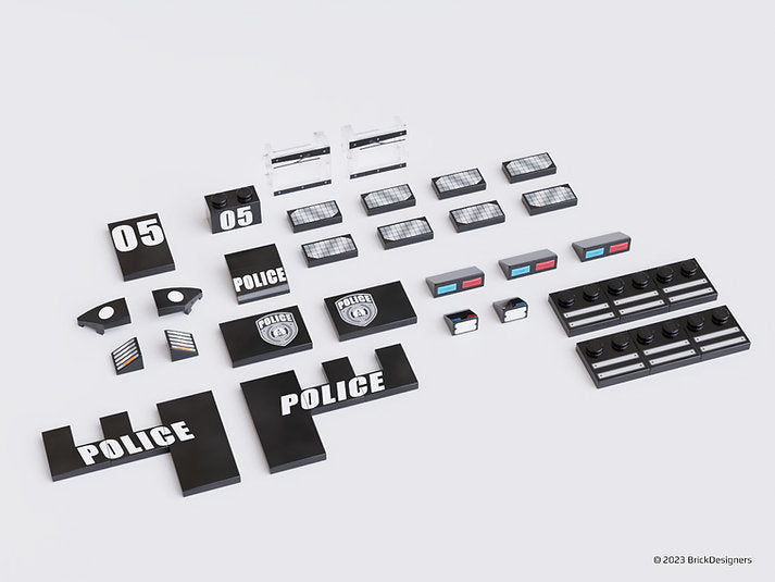 Brick Designers | Armored Truck - Printed Parts