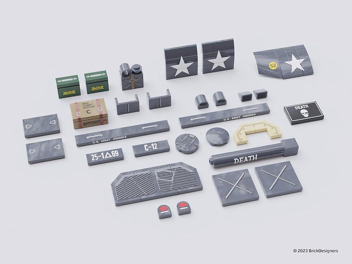 Brick Designers| M48 MBT- Printed Parts