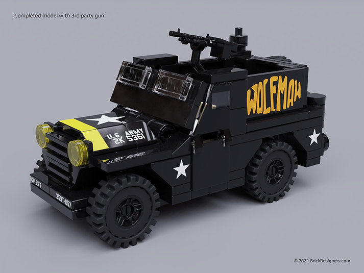 Brick Designers| Nam Era Armoured Jeep - Printed Parts