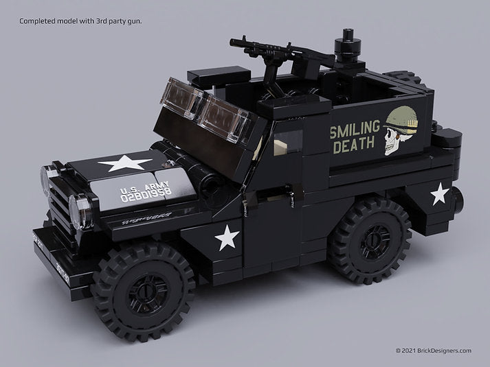 Brick Designers| Nam Era Armoured Jeep - Printed Parts