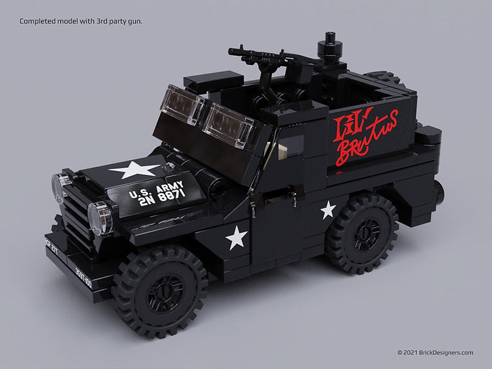 Brick Designers| Nam Era Armoured Jeep - Printed Parts