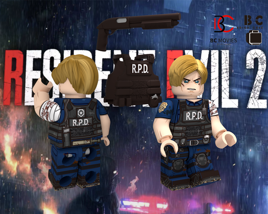 Brick Creator| RE2 Leon (Battle Worn)