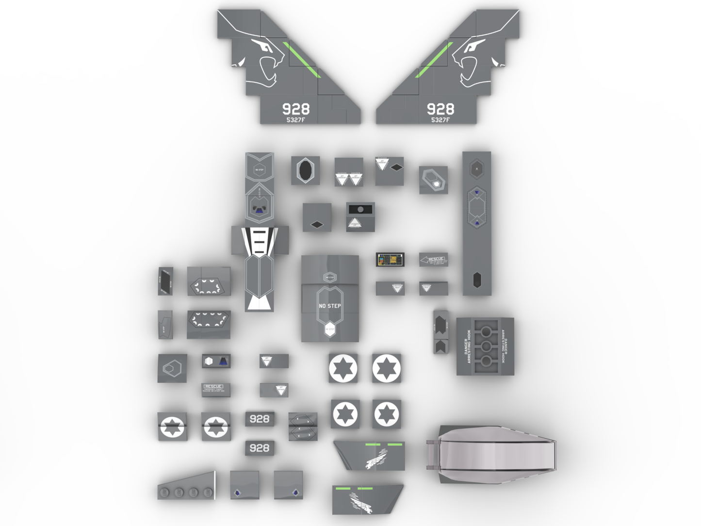 JG Bricks| F-35A Printed Parts Pack