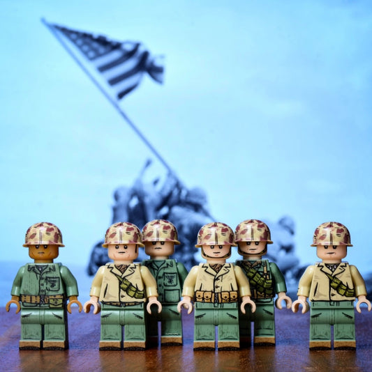 Brick Warp | "Raising the Flag On Iwo Jima" - Complete Figure Set (No.131)