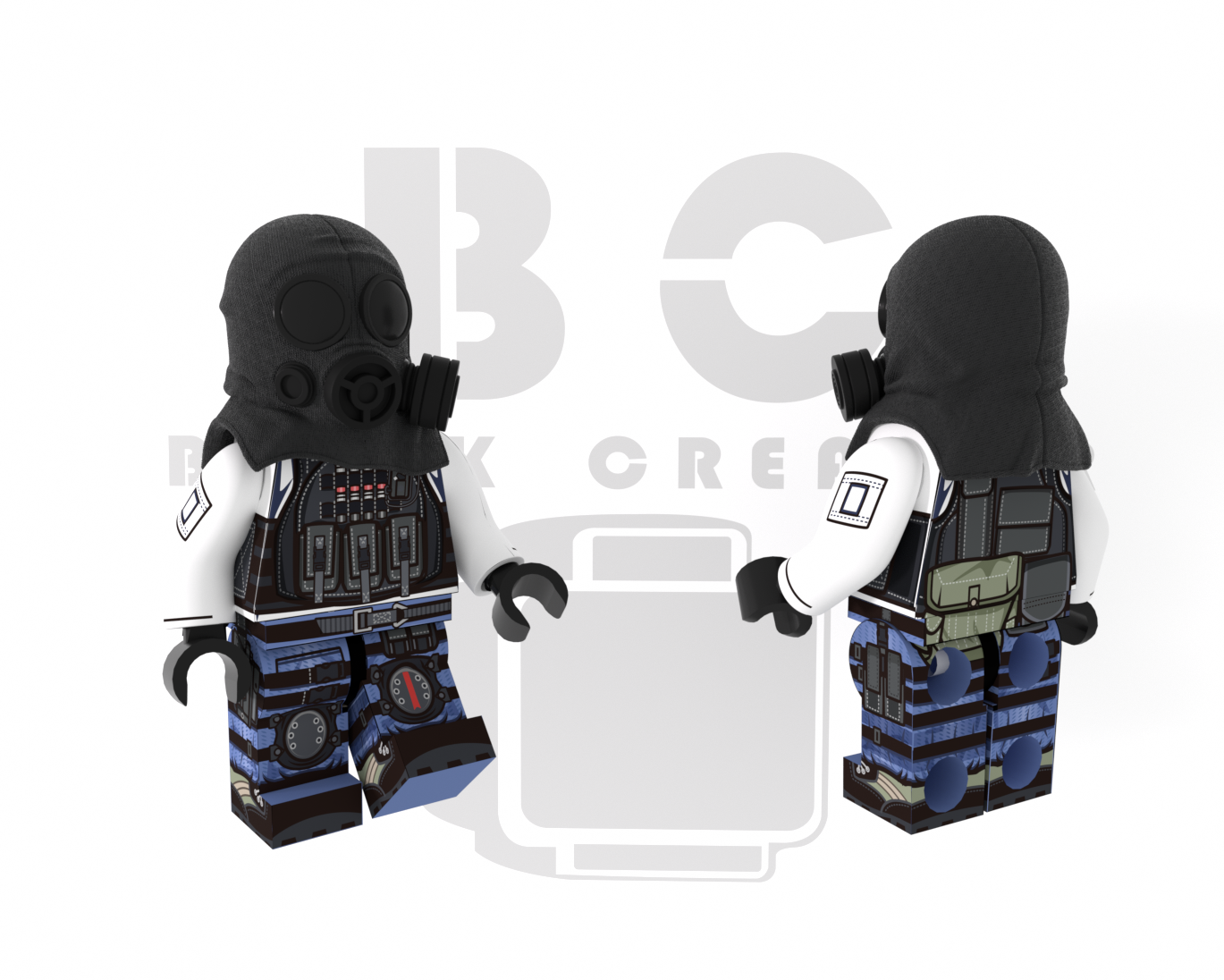 Brick Creator | HK Police Inspector in Tactical Gear