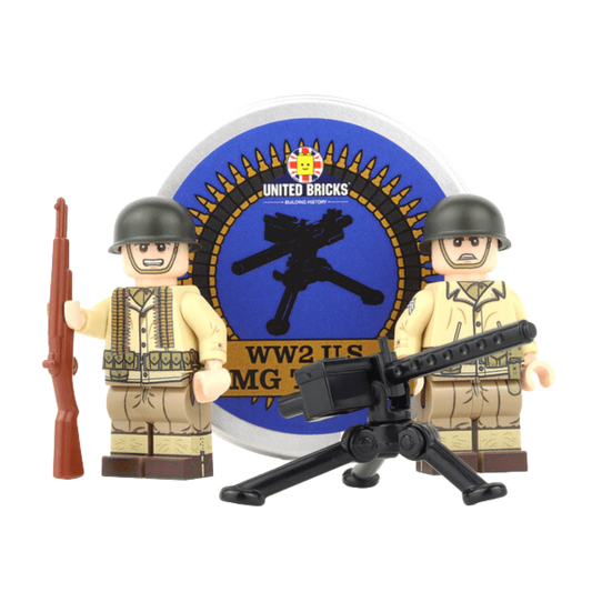United Bricks | WW2 U.S. Army Machine Gun Team