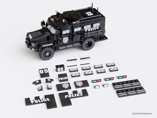 Brick Designers| Printed Parts Pack - Armored Truck