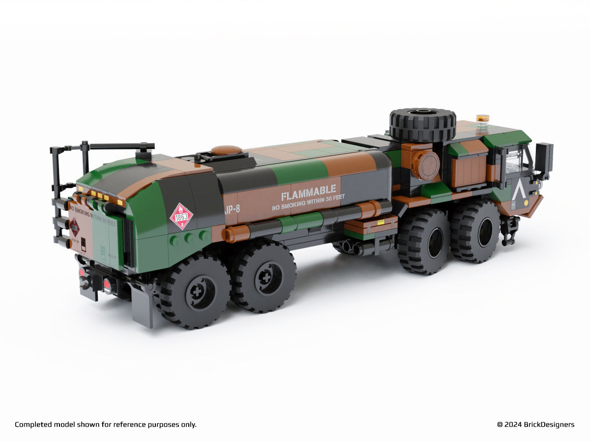 Brick Designers| Printed Parts Pack - 8x8 Fuel Truck Woodland
