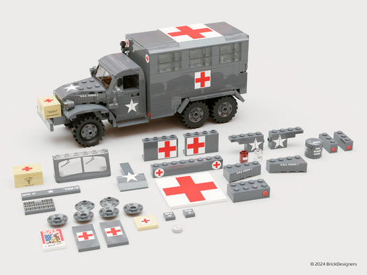 Brick Designers |Printed Parts Pack - "Deuce-and-a-half" CCKW