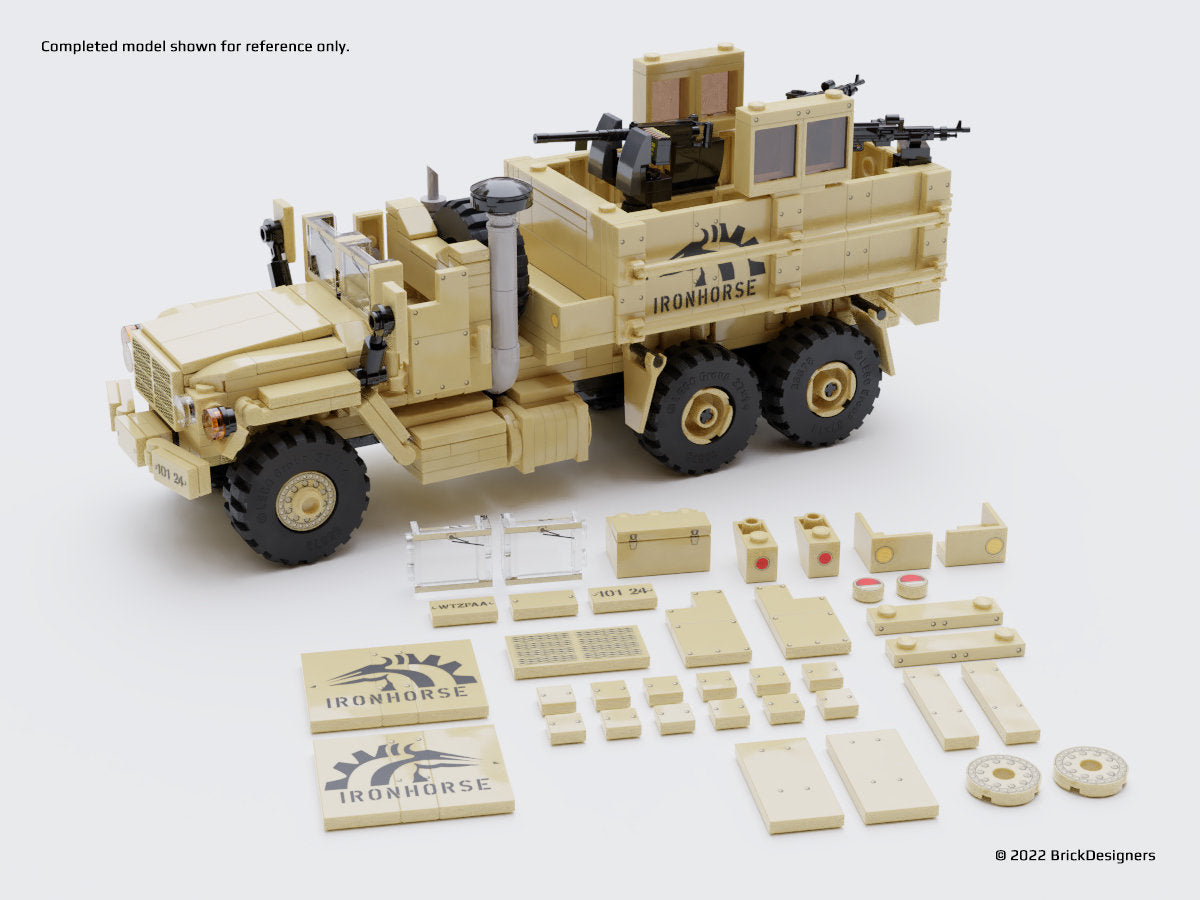 Brick Designers| Printed Parts Pack - Army Gun Truck