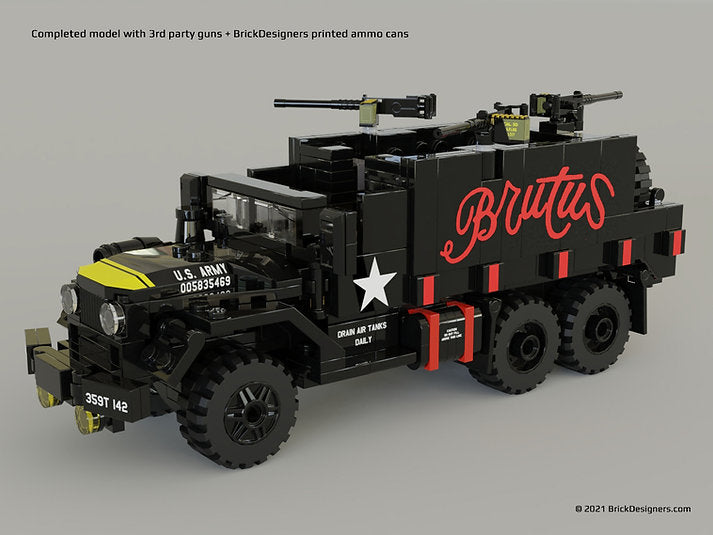 Brick Designers| Vietnam era Gun Truck -Printed Parts