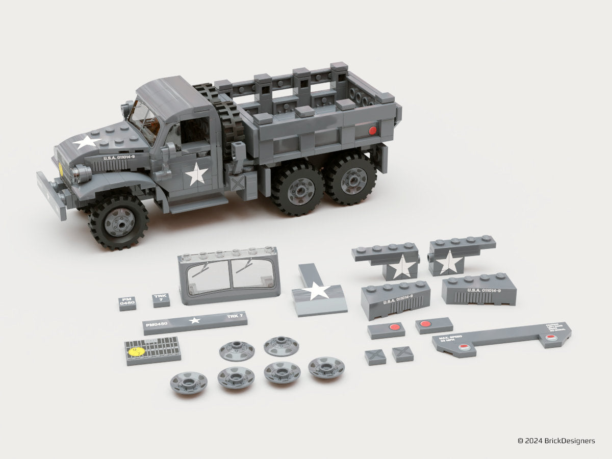Brick Designers |Printed Parts Pack - "Deuce-and-a-half" CCKW