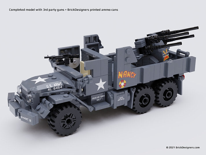 Brick Designers| Vietnam era Gun Truck -Printed Parts