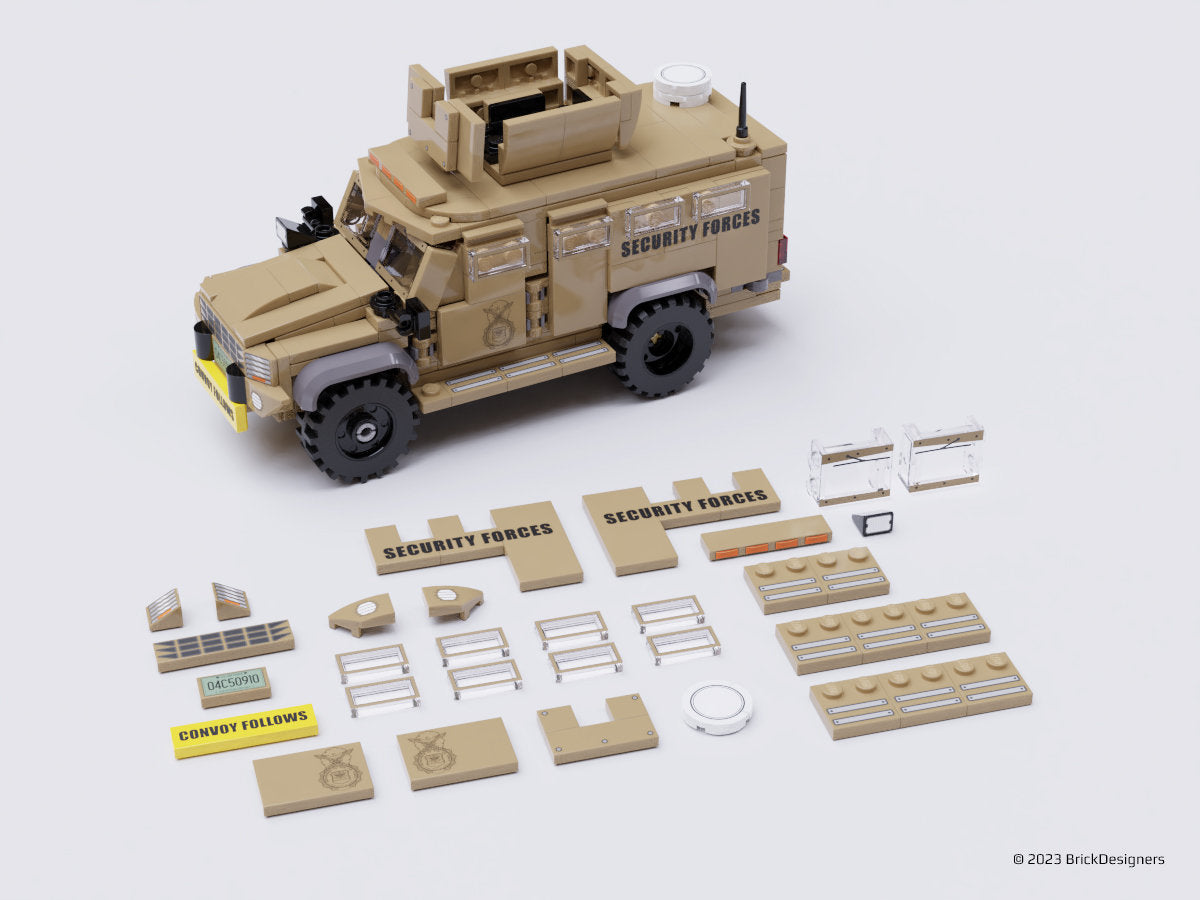 Brick Designers| Printed Parts Pack - Armored Truck