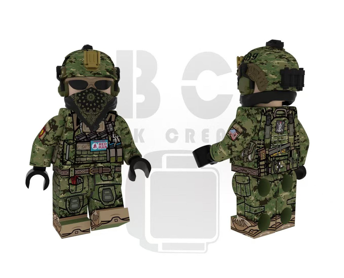 Brick Creator | Seal Team Red Operator – War Brick Headquarter