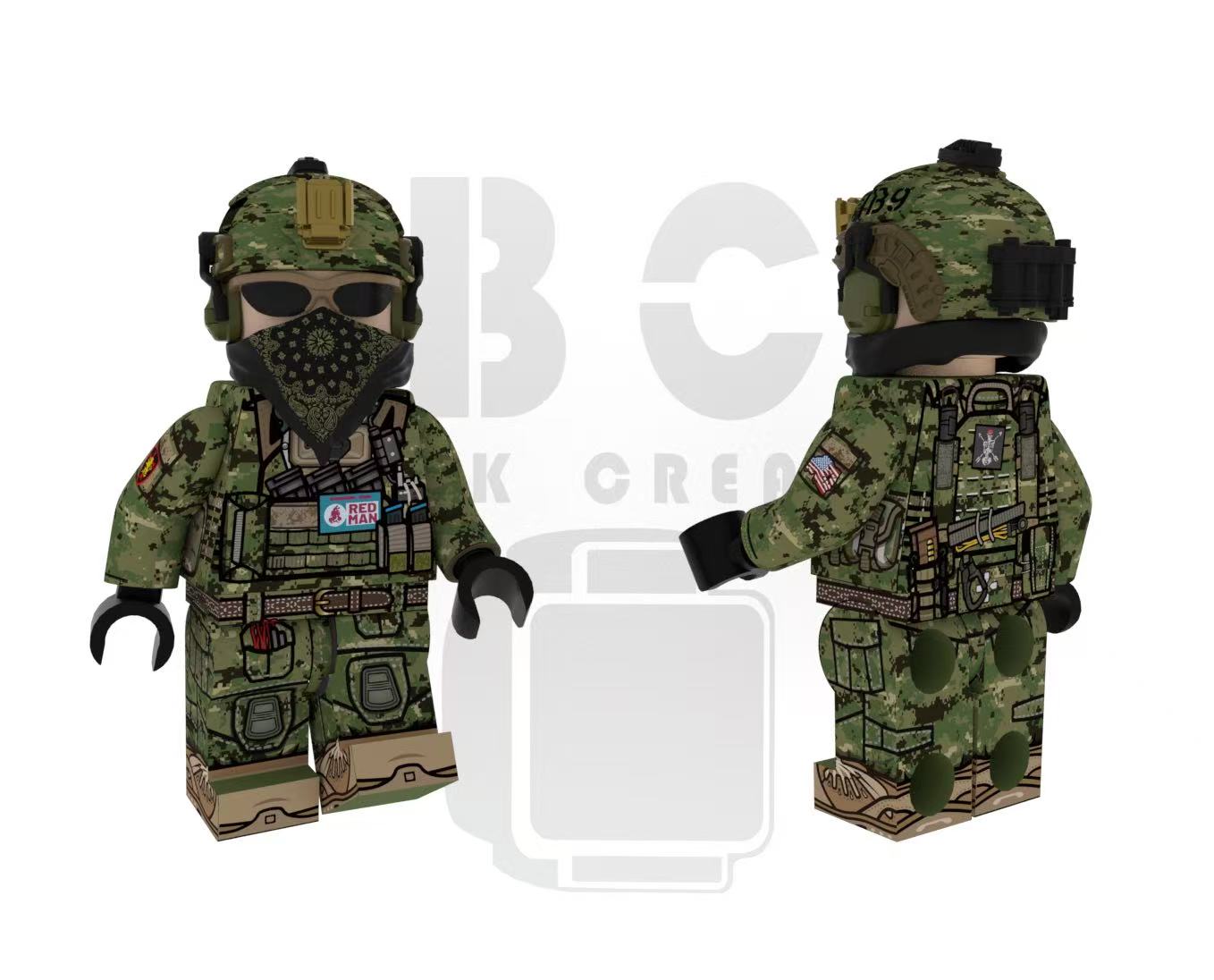 Brick Creator | Seal Team Red Operator