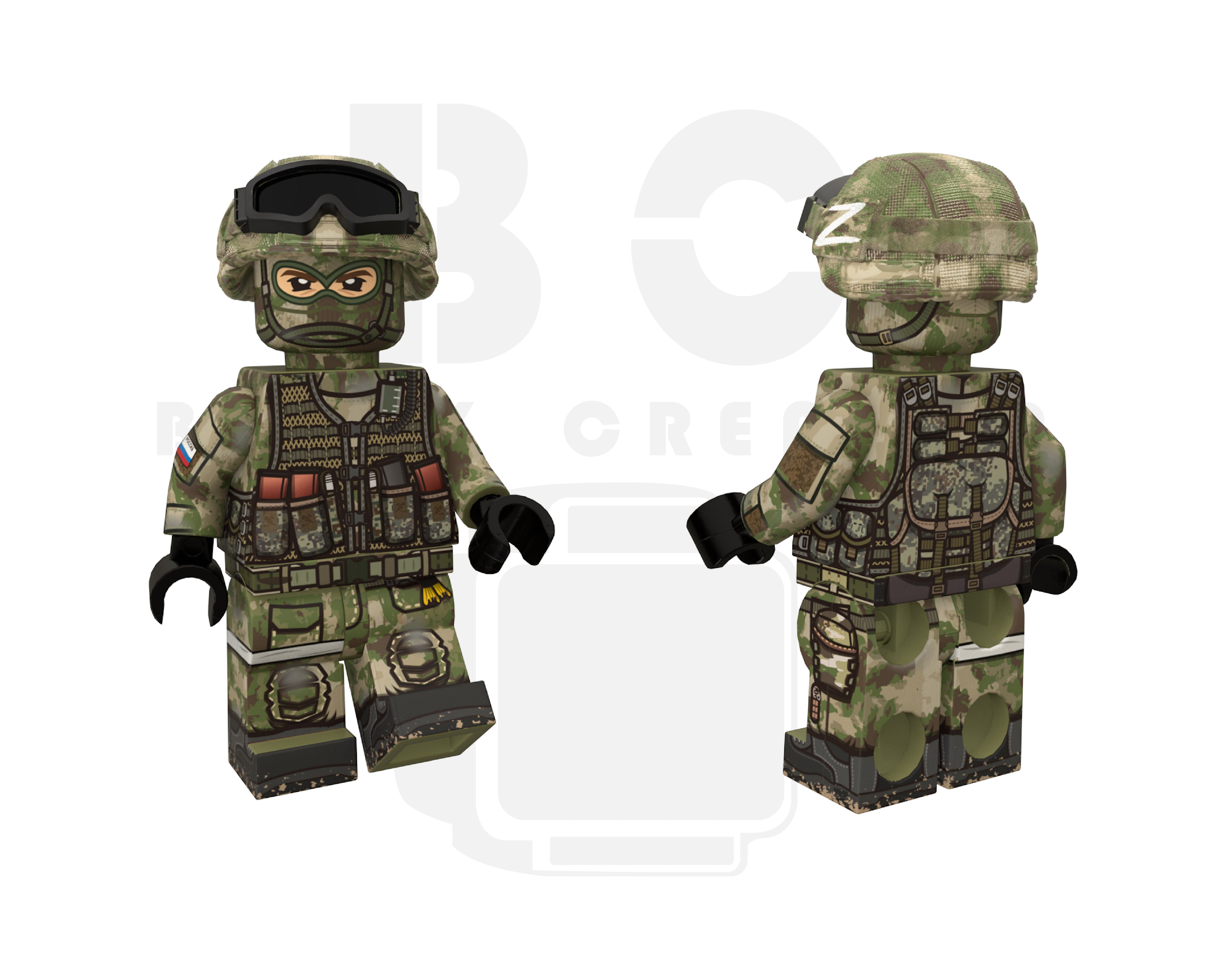 Brick Creator | Russian Motor Rifle Scout V.2 – War Brick Headquarter