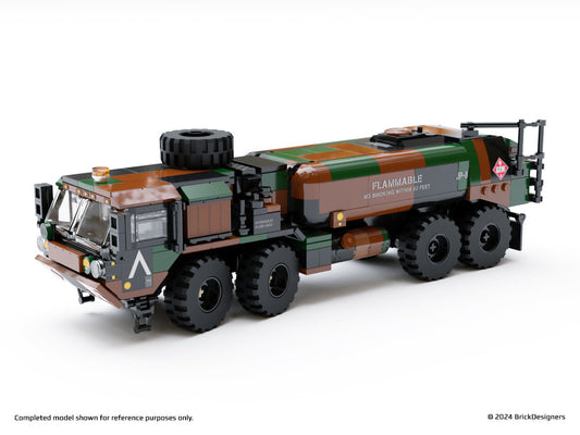 Brick Designers| Printed Parts Pack - 8x8 Fuel Truck Woodland