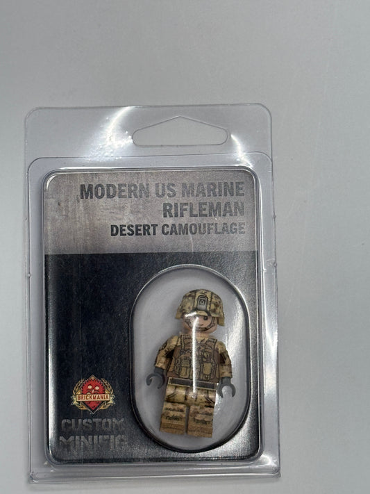 Brickmania | Modern US Marine Rifleman ( Desert Camoflage)