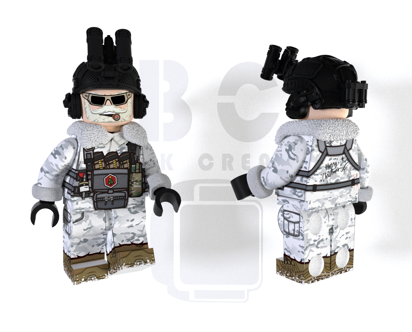 Brick Creator| 25" Tactical Santa (Limited Batch)