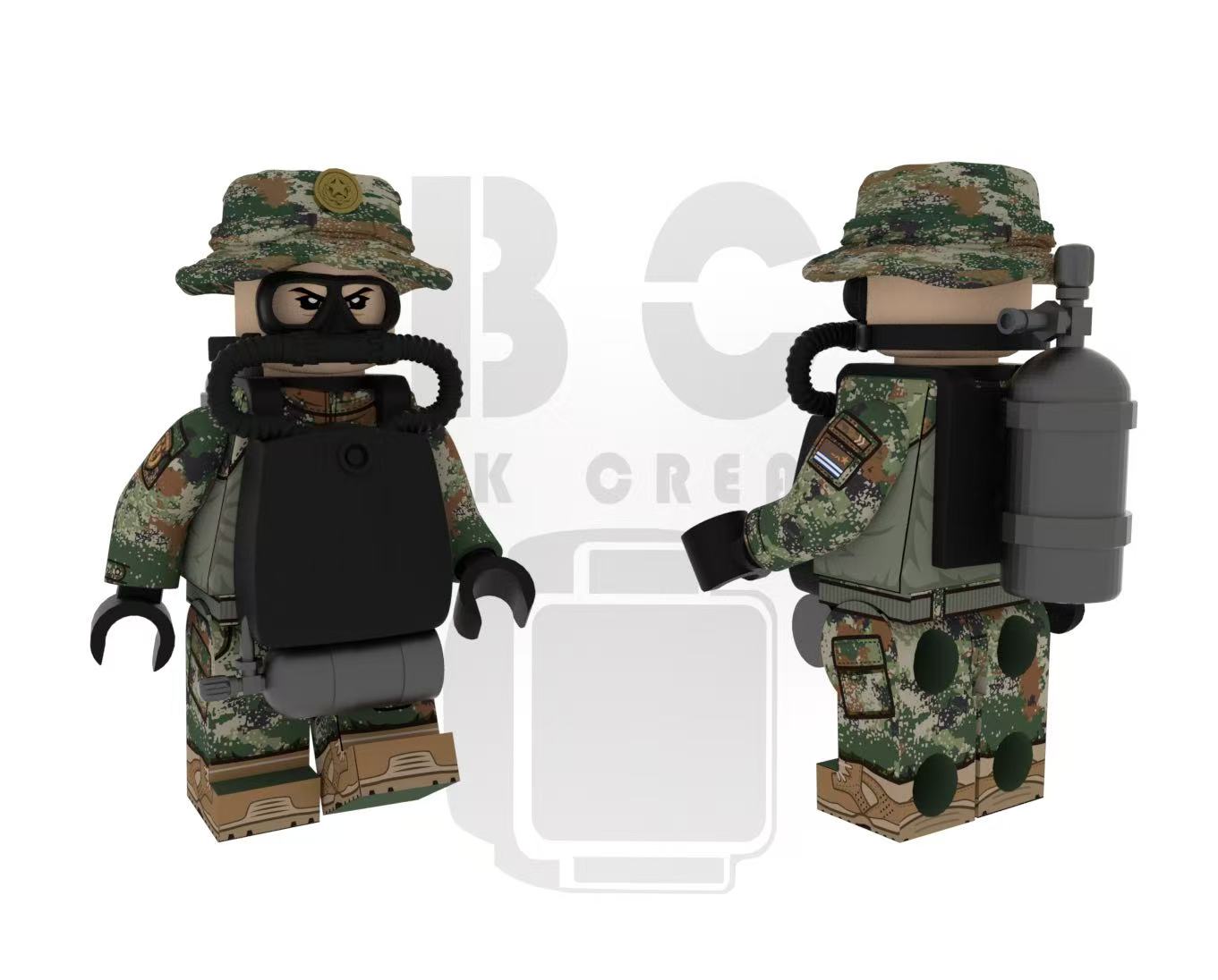 Brick Creator | PLA Marine Combat Diver