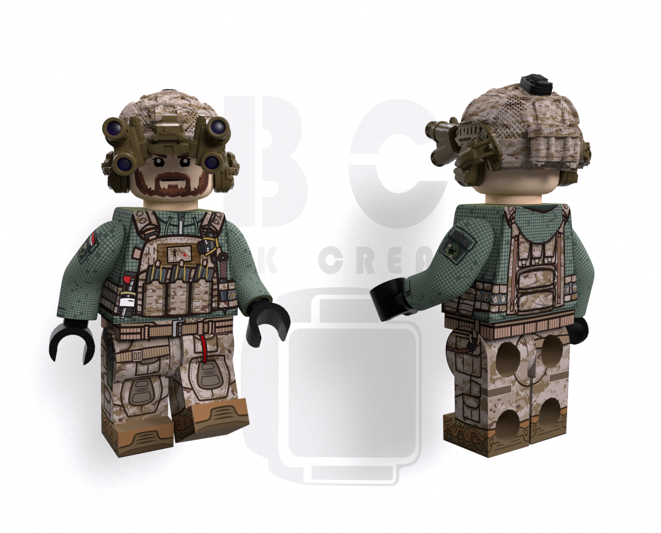 Brick Creator | US Navy Seal DNC AOR1