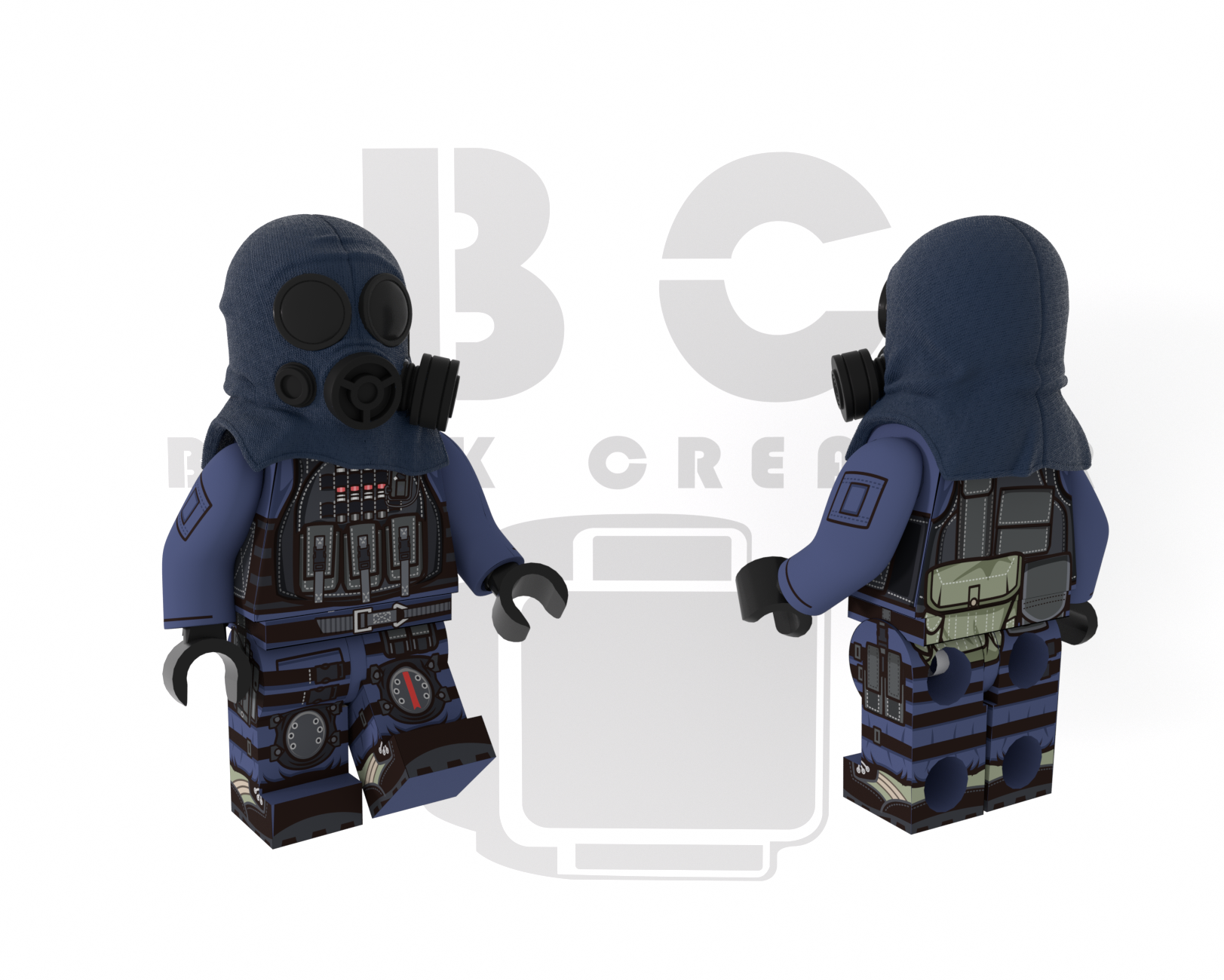 Brick Creator | Classic SAS operator 80s era – War Brick Headquarter