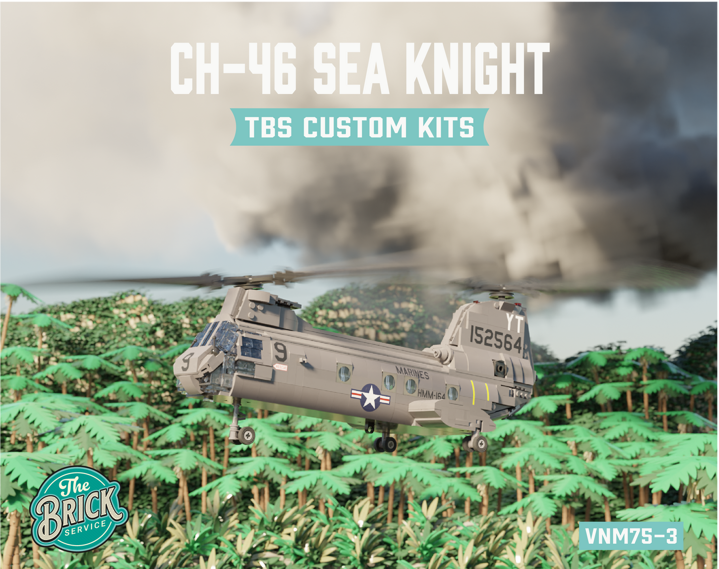 TheBrickService | CH-46 SeaKnight (Phrog) kit [PRE-ORDER]