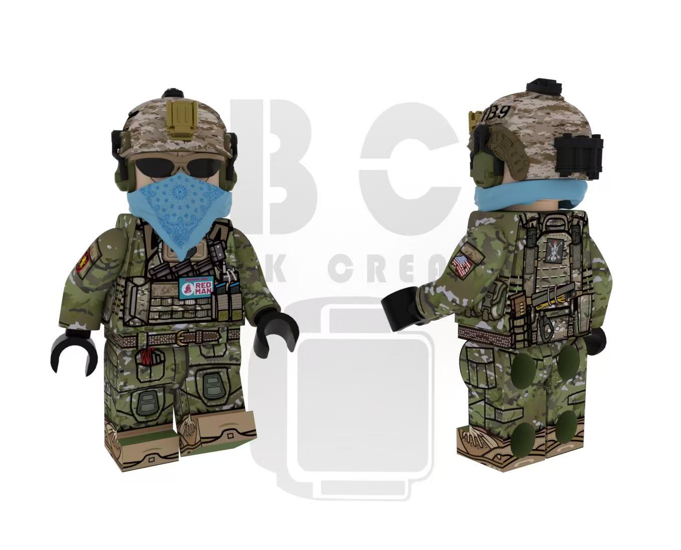 Brick Creator | Seal Team Red Operator