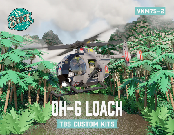 鳩ウォービジョン TheBrickService | OH-6 Loach Kit – War Brick Headquarter
